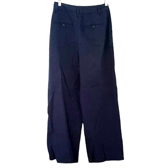 Madewell Drapey Linen Blend Harlow High Rise Wide Leg Trouser NWOT size 0 - Picture 4 of 11